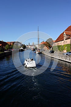 Boat on a copenhagen canal