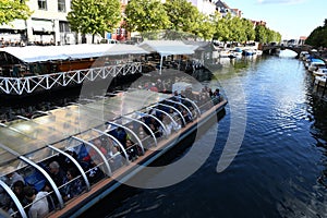 BOAT CRUSING TOURTIST SAILING CHRISTIANSHAVEN CANAL