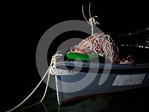 Boat in darkness