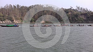 Boat, Davits, Scow, Skiff, Bangladesh, Rangamati, Lake, Tourism, Tourist, Visit, Heritage Site