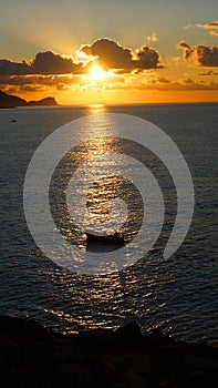 Boat at dawn