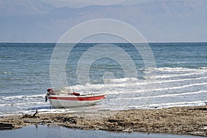 A Boat on the Dead Sea Shore