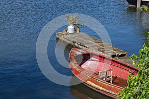 Boat and dock