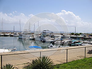 Boat dock in Cumana , Venezuela