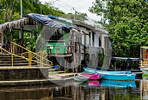 Boat Dock in Frio River