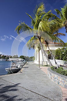 Boat dock in US Virgin Islands