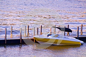 Boat by the docks