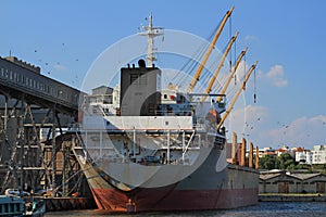 Boat in dockyard - landscape