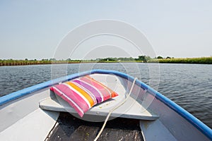 Boat on Dutch river