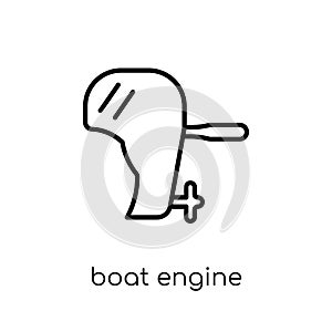 Boat Engine icon. Trendy modern flat linear vector Boat Engine i