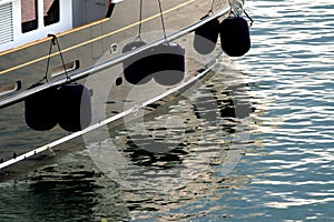 Boat with fenders