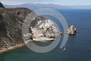 Boat Floating in Clear Water at Potato Harbor