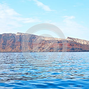 from the boat froth and foam greece islands in mediterranean