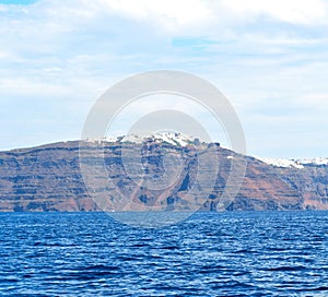 from the boat froth and foam greece islands in mediterranean