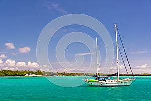 Boat in Galapagos Islands