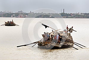 Boat on the Ganga river