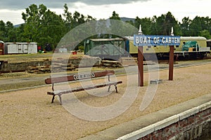 Boat of Garten Platform Strathspey Railway Scotland photo