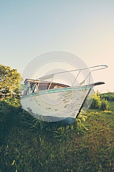 Boat in GaspÃ©sie