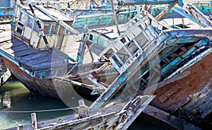 Boat Graveyard India Texture