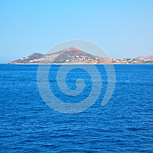 from the boat greece islands in mediterranean sea and sky