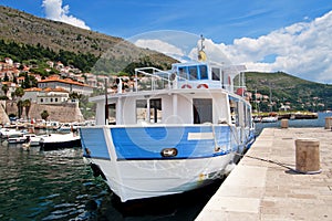 Boat in habour in Dubrovnik