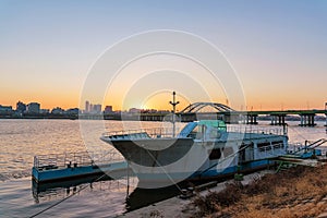 Boat in Hangang river