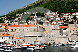 Boat harbor, Dubrovnik Croatia