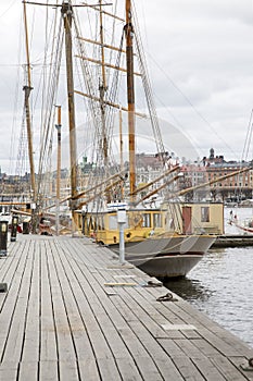 Boat in Harbor; Stockholm