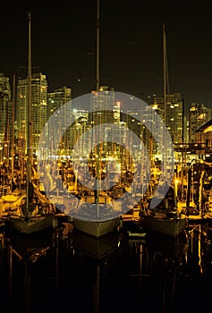 Boat in harbor- Vancouver, Canada