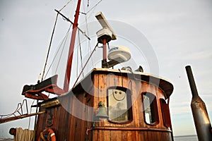 Boat at hhe Island of Fanoe in Denmark