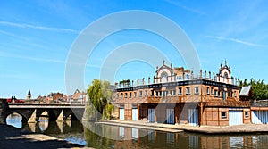 Boat house in Amiens 2 photo