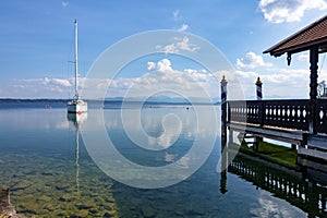 boat house Starnberg lake