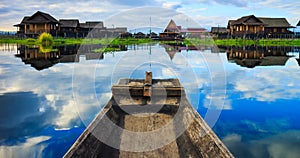 Boat in inle lake, Shan state, Myanmar