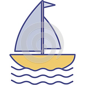 Boat Isolated Vector icon which can easily modify or edit