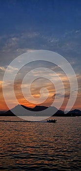 Boat on its way to destination