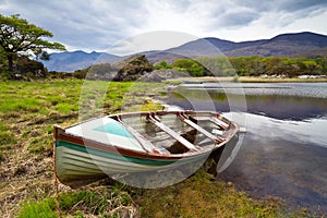 Boat at the Killarney lake