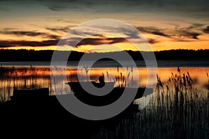 Boat in lake