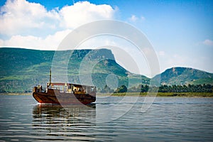 Boat on Lake Galilee