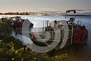 Boat on Lake Monona photo