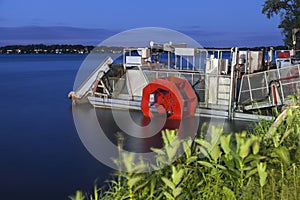 Boat on Lake Monona photo