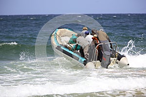 Un barco empezar 