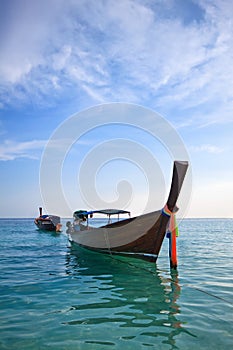 Boat in Libe island