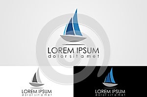 boat logo design
