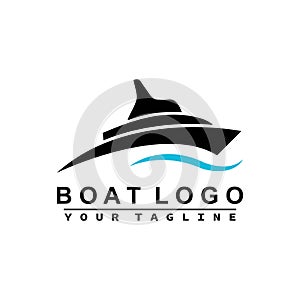 Boat Logo Design Template Vector Graphic Branding Element