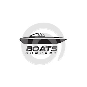 Boat logo design vector icon template