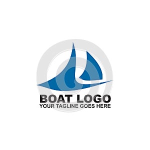 Boat logo icon design template