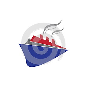 Boat logo template icon