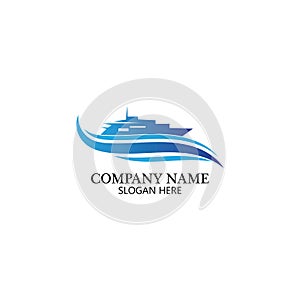 boat logo template,ship icon design,illustration element vector