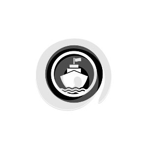 Boat logo vector icon