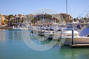 Boat Marina and Mall in Downtown Cabo San Lucas, Mexico